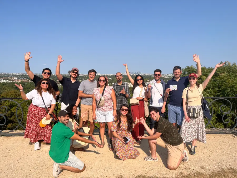 Escape game historique, groupe d'anniversaire, sur la grande terrasse de Saint-Germain-en-Laye.
